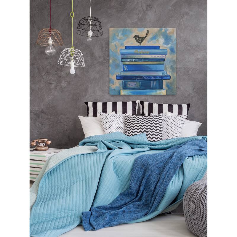 'Whisper Thinking I' Painting Print on Wrapped Canvas - Multi-Color