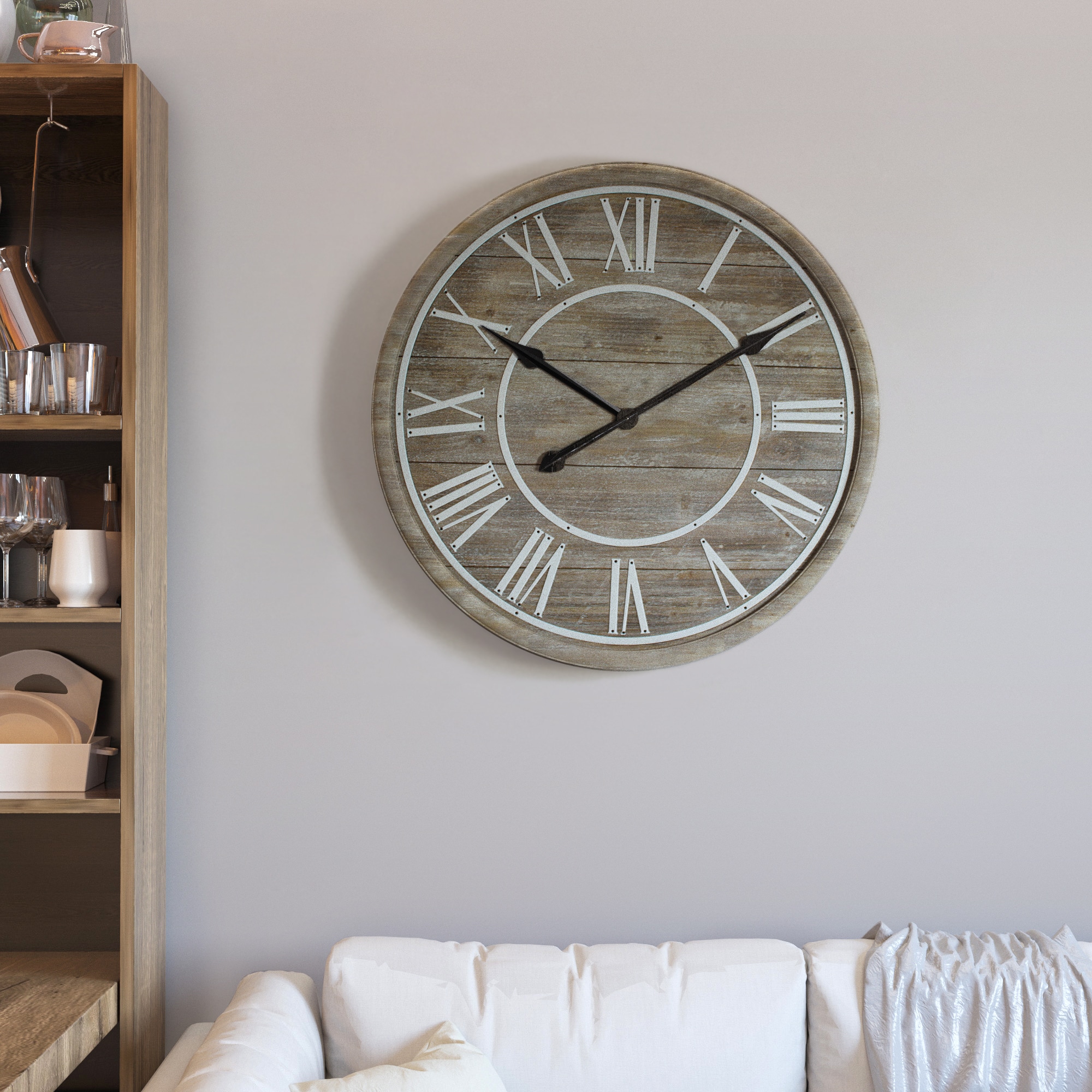 Yosemite Home Décor Rustic Age Wall Clock On Rustic Age Wall Clock