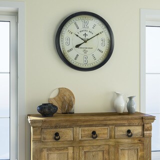 Yosemite Home Decor "Fleur Village" Wall Clock