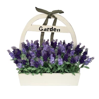 LAVENDAR WOOD POTTED - Purple