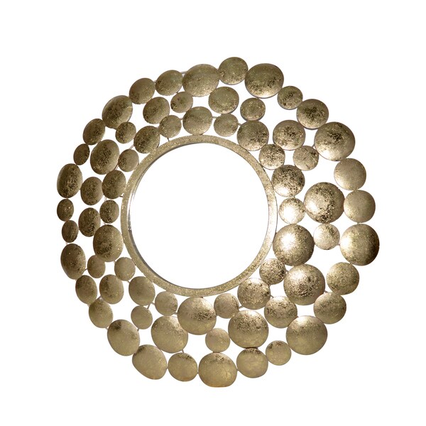 GOLD METAL FLOWER WALL DECOR