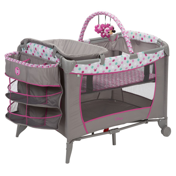 minnie mouse playpen with bassinet