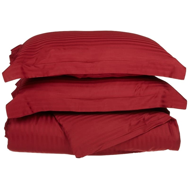 Kotter Home 400 Thread Count Striped Cotton Duvet Set