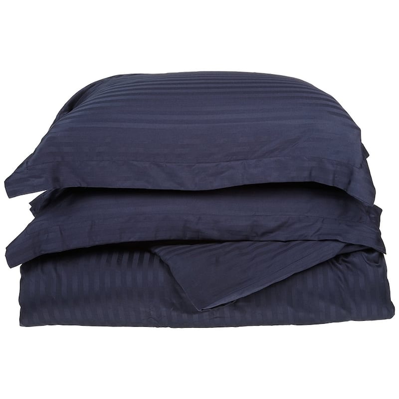 Kotter Home 400 Thread Count Striped Cotton Duvet Set
