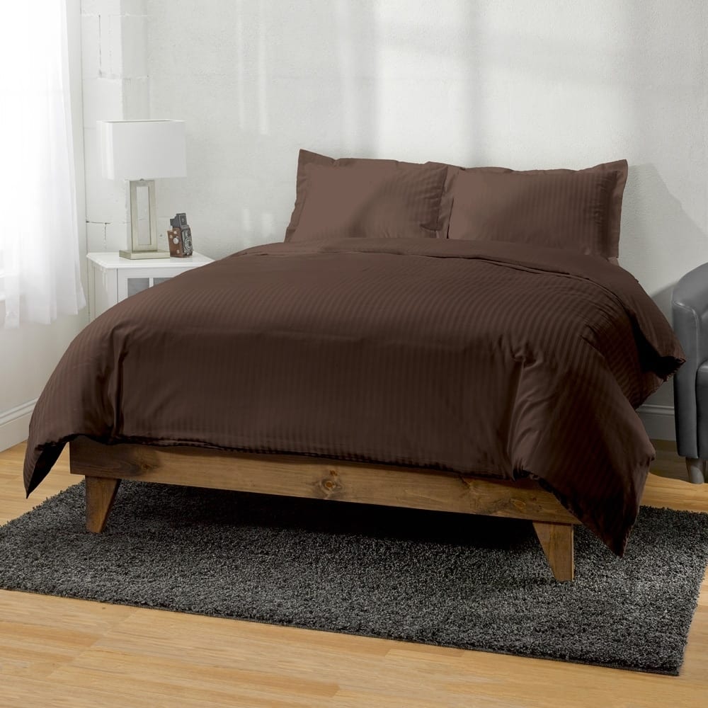 Kotter Home 400 Thread Count Striped Cotton Duvet Set