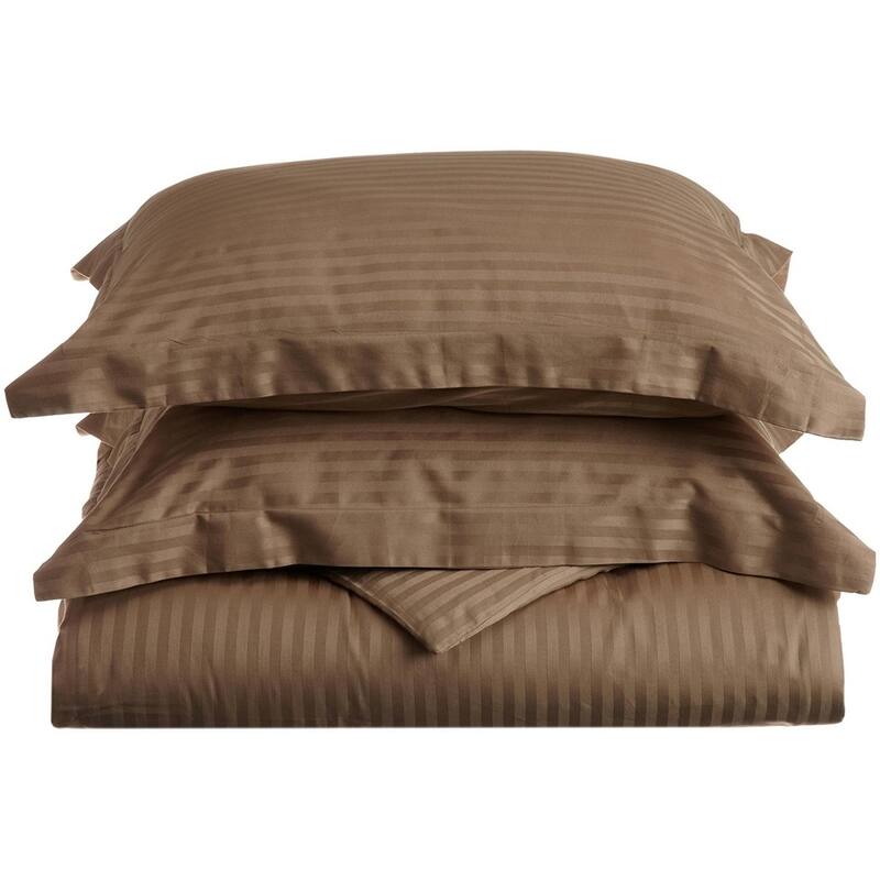 Kotter Home 400 Thread Count Striped Cotton Duvet Set
