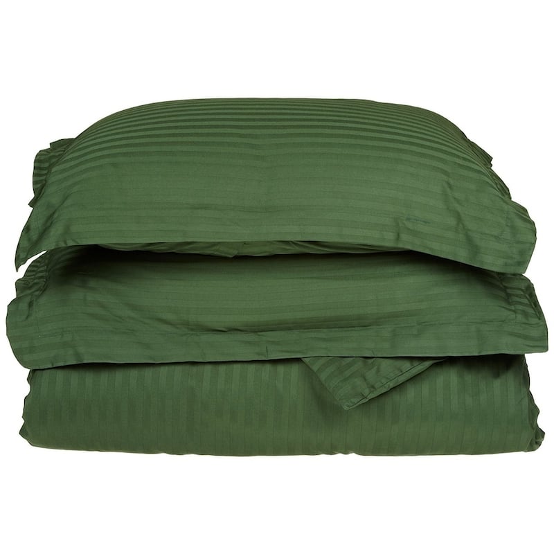Kotter Home 400 Thread Count Striped Cotton Duvet Set