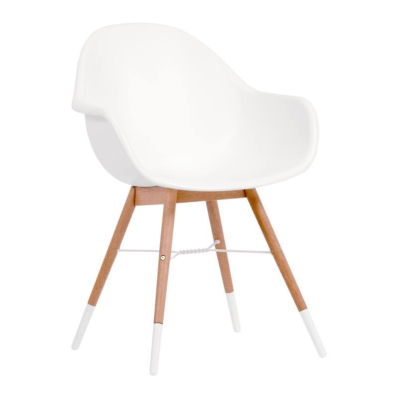 Amazonia Hawaii Deluxe White 4-piece Patio Dining Chair Set
