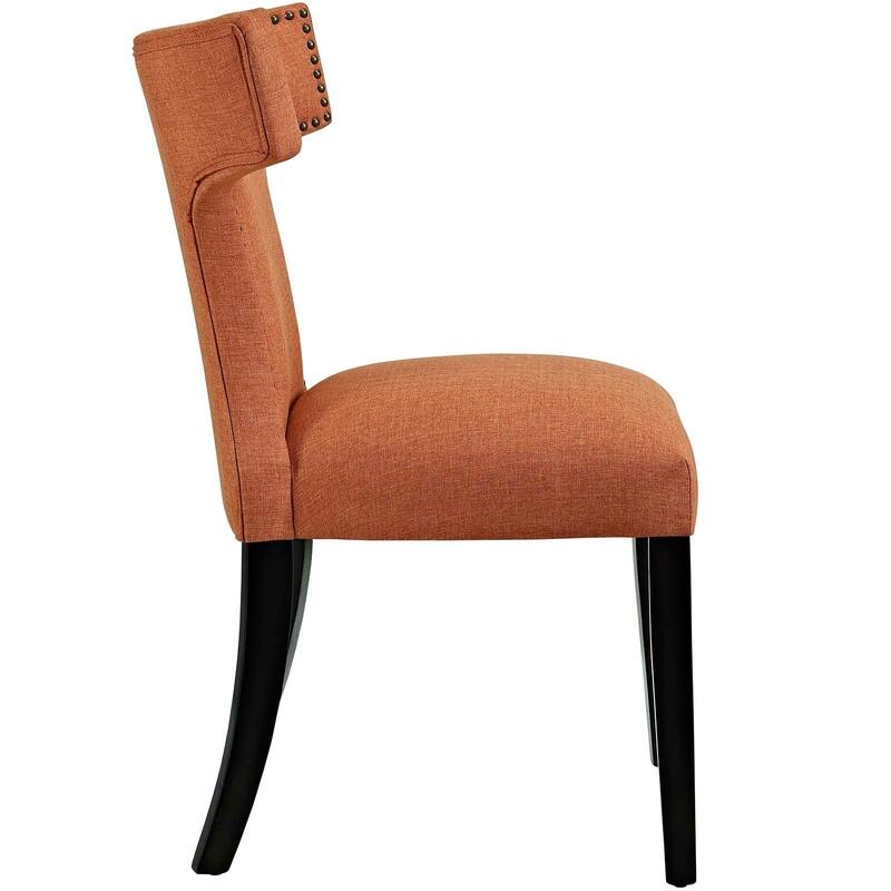 Curve Dining Side Chair Fabric Set of 2 - n/a