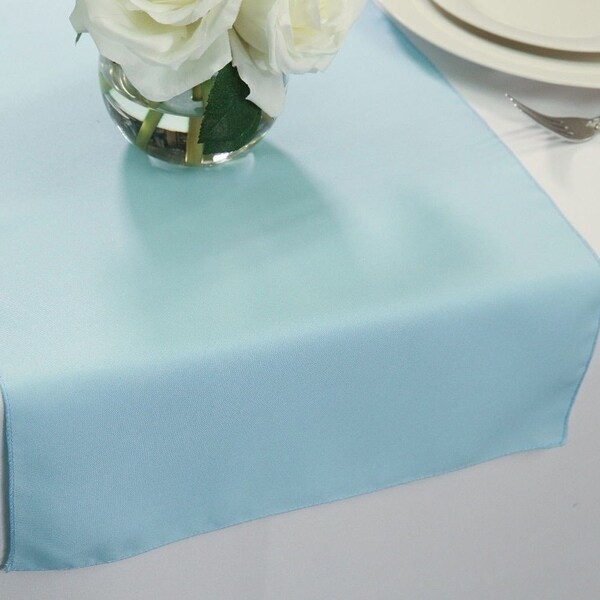 Shop Polyester Table Runners 14 x 72 Baby Blue Overstock 19781321
