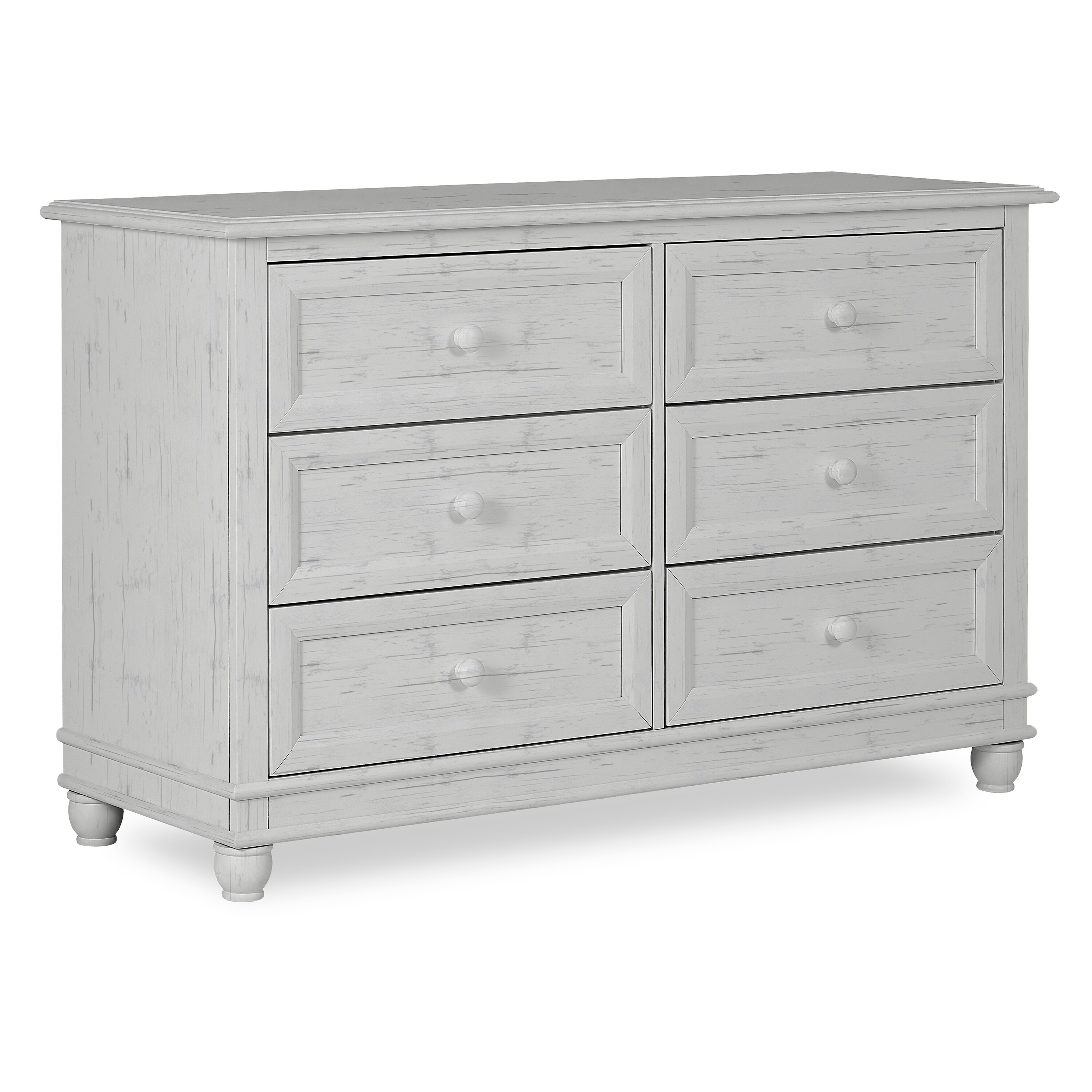 evolur belmar double dresser rustic grey