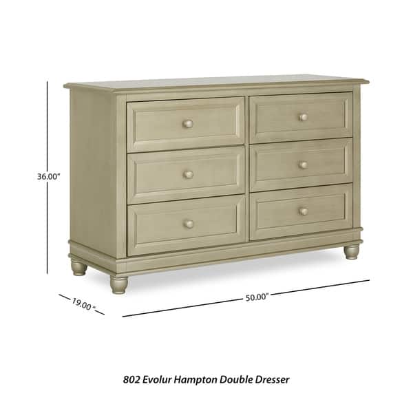 Evolur Hampton Double Dresser