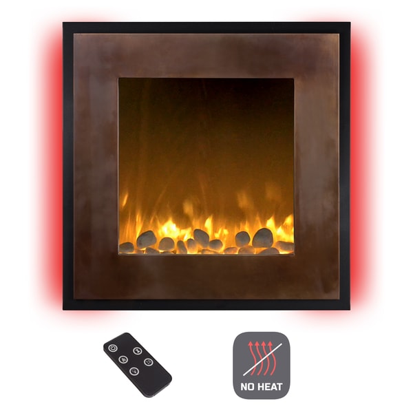 Shop Electric LED Fireplace- Wall Mounted 13 Backlight ...