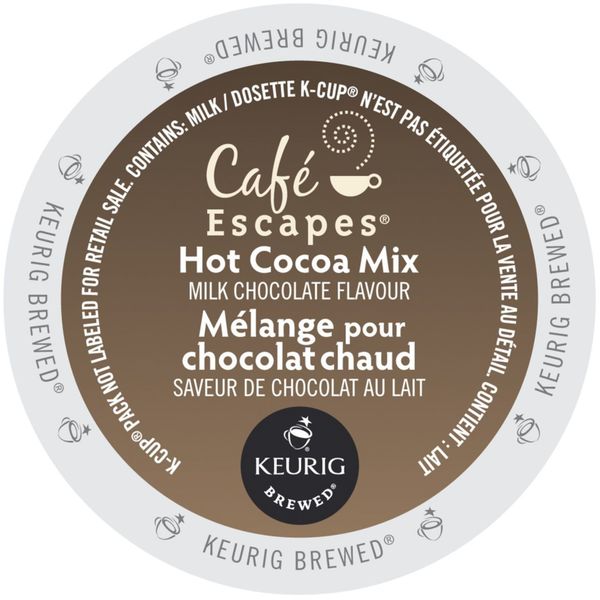 Shop Cafe Escapes Milk Chocolate Hot Cocoa, K-Cups for ...