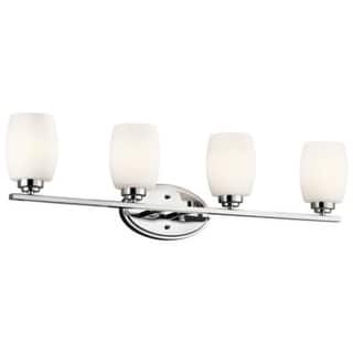 Kichler Lighting Eileen Collection 4-light Chrome LED Bath/Vanity Light ...