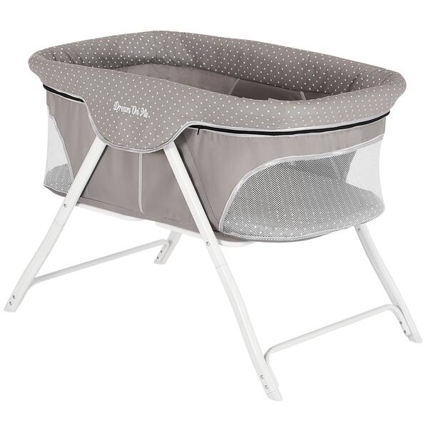 Shop Dream On Me Traveler Portable Bassinet In Twinkle Gray