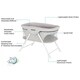 preview thumbnail 7 of 5, Dream On Me Traveler Portable Bassinet in Twinkle Gray