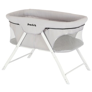 Dream On Me Traveler Portable Bassinet in Cloud Gray