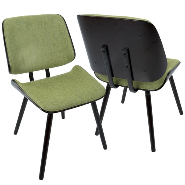 slide 1 of 25, Lombardi Mid-Century Modern Upholstered Dining/Accent Chair (Set of 2)