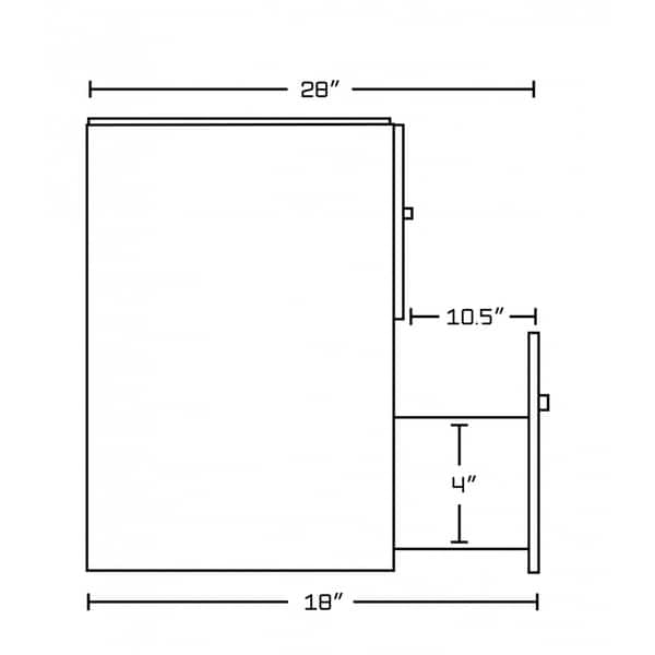 61.5-in. W Wall Mount White Vanity Set for 1 Hole Drilling Biscuit um Sink