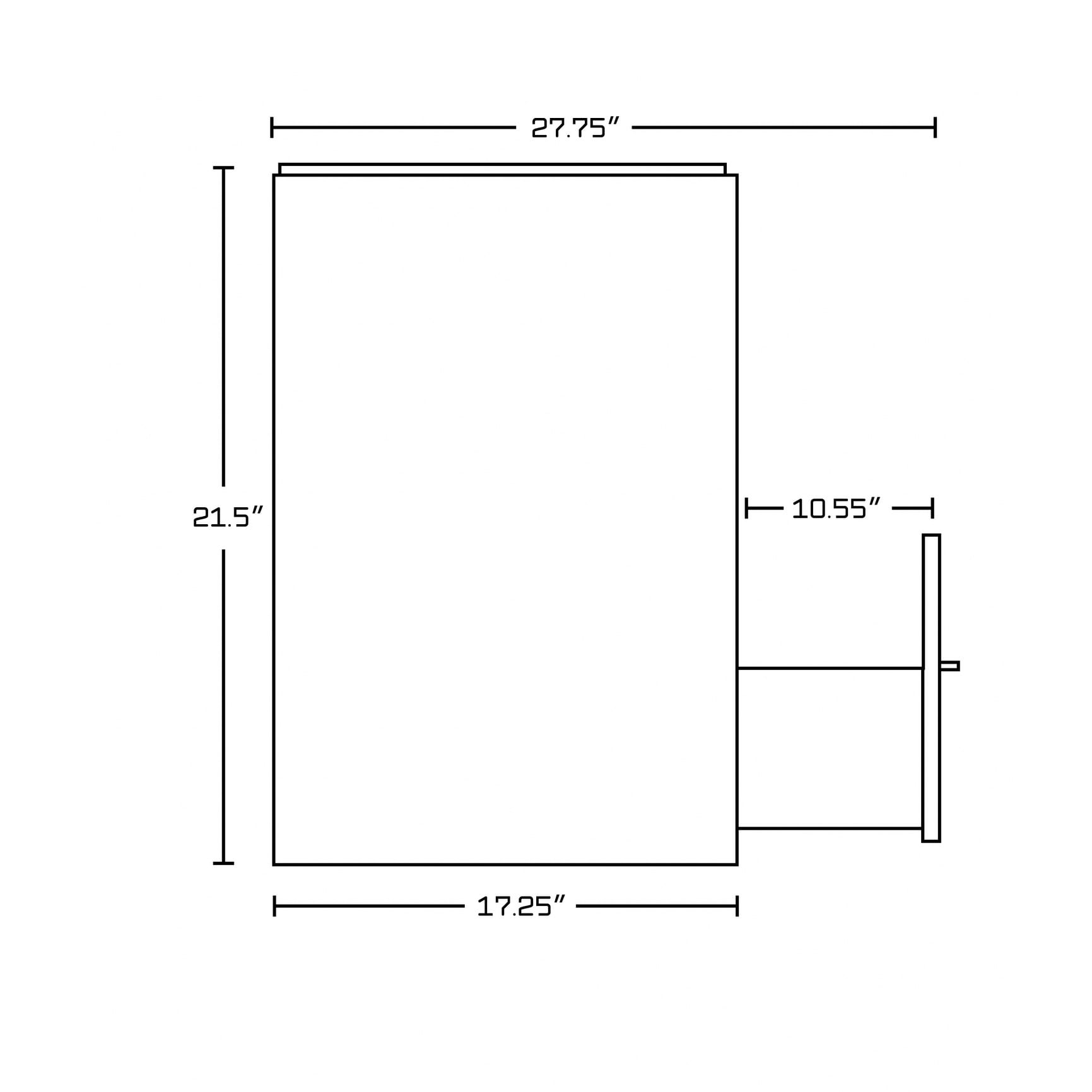 61.5-in. W Wall Mount White Vanity Set for 1 Hole Drilling Biscuit um Sink