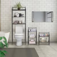 Sorbus Bathroom Storage Shelf - Freestanding Shelves for Bath Essentials, Planters, Books, and much more  
