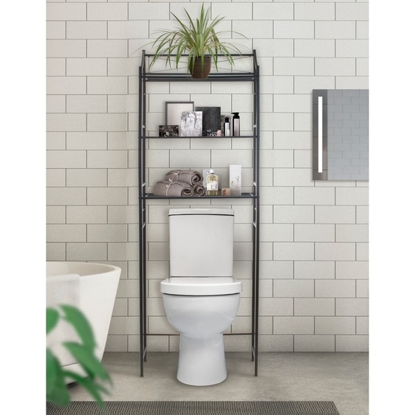 bathroom stand alone shelves