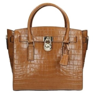 michael kors tan leather satchel