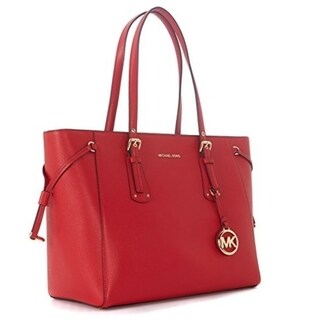 michael michael kors voyager medium leather tote