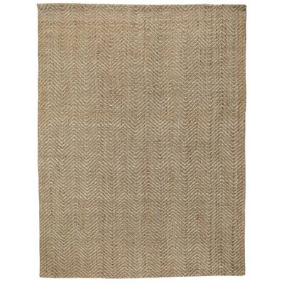 Herringbone Hand-Woven Jute Area Rug by Kosas Home (8x10) - 8' x 10 ...