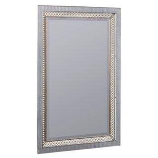 Sasha Rectangular Wall Mirror - Silver/Gold