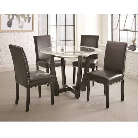 Vashon Tempered Glass Top 5-Piece Dining Set by Greyson Living