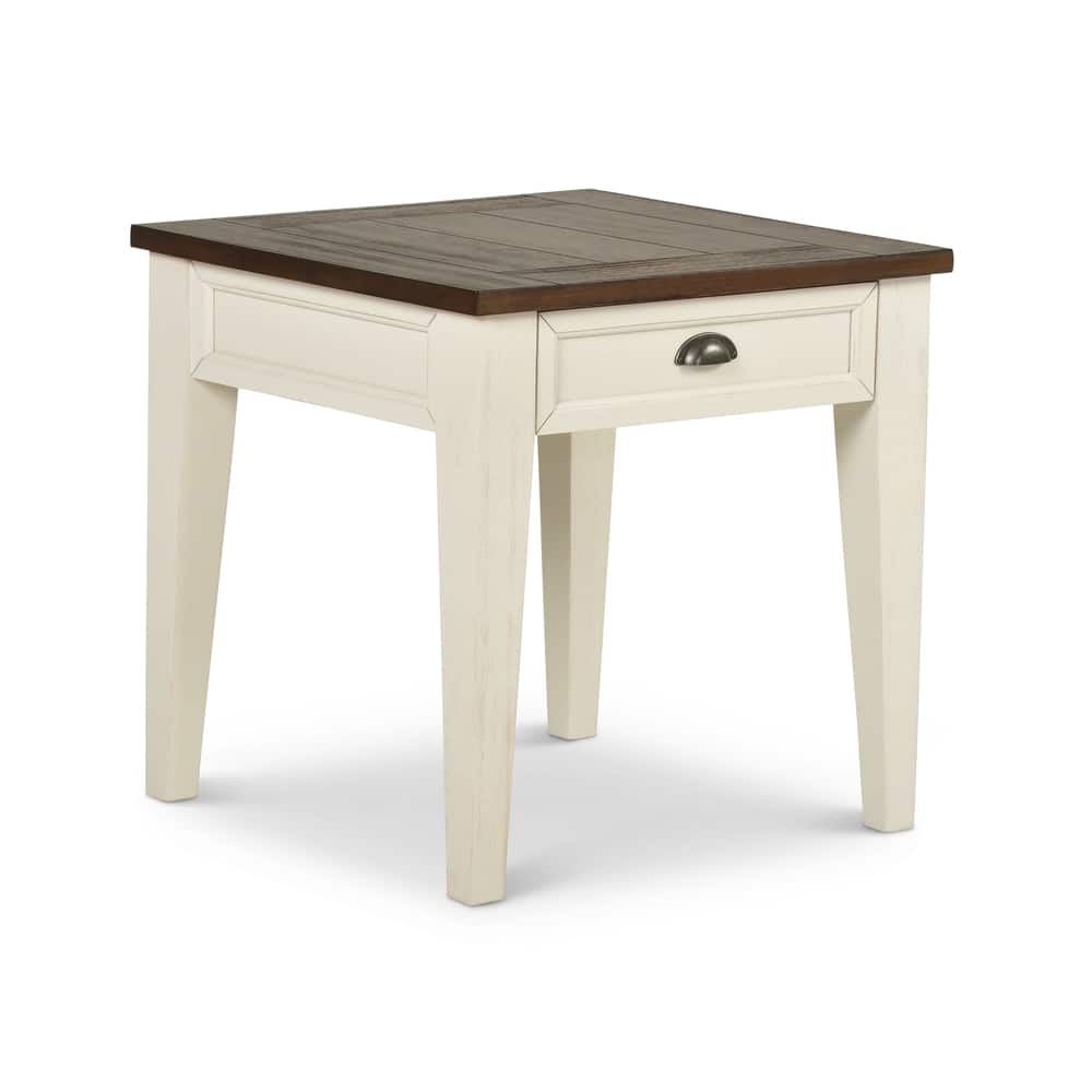 Steve Silver Cottonville Two-tone Side Table with Storage