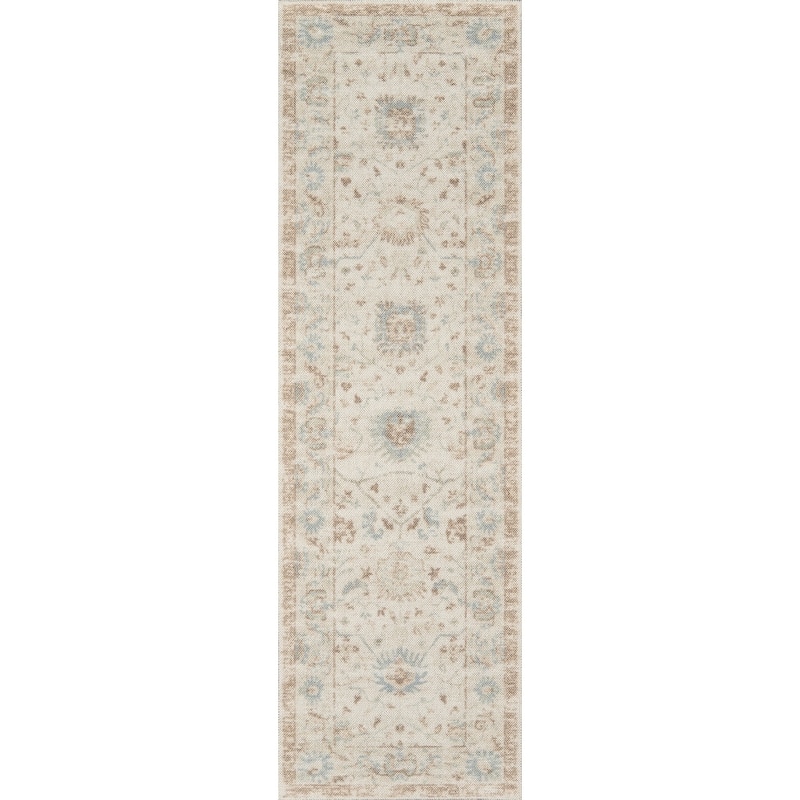 Momeni Anatolia Wool Blend Traditional Area Rug - 2'3" x 7'6" Runner - Beige