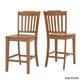 preview thumbnail 15 of 20, Elena Antique Grey Extendable Counter Height Dining Set - Slat Back by iNSPIRE Q Classic