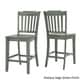 preview thumbnail 17 of 20, Elena Antique Grey Extendable Counter Height Dining Set - Slat Back by iNSPIRE Q Classic