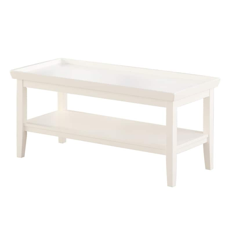 Convenience Concepts Ledgewood Coffee Table with Shelf