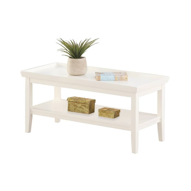 Convenience Concepts Ledgewood Coffee Table with Shelf