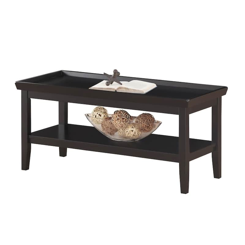 Convenience Concepts Ledgewood Coffee Table with Shelf