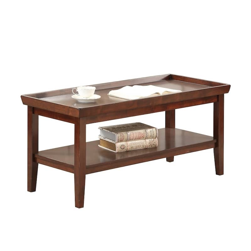 Convenience Concepts Ledgewood Coffee Table with Shelf