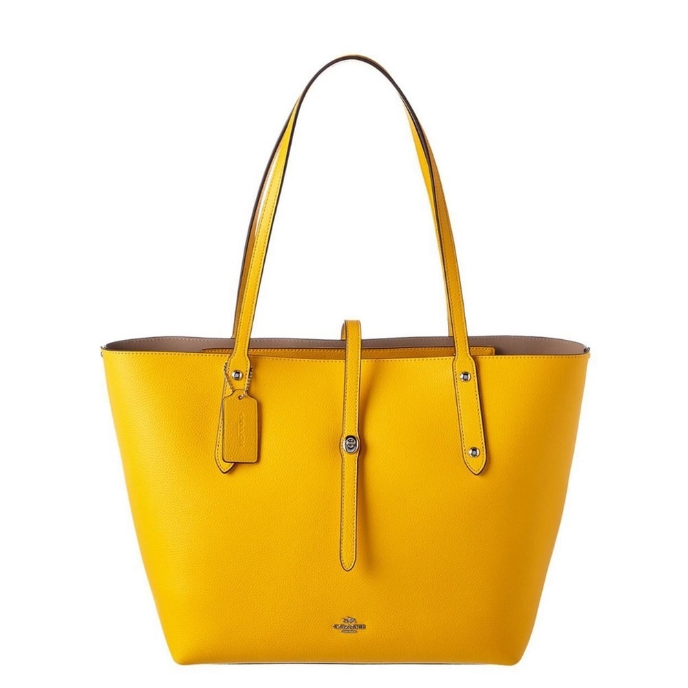 coach yellow tote bag