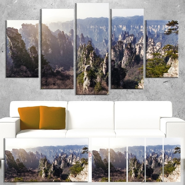 Designart 'Zhangjiajie National Forest Park' Landscape Artwork Canvas Print