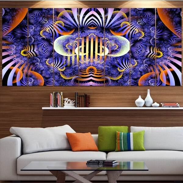 Designart 'Magical Fairy Pattern Illustration' Floral Wall Art on Canvas