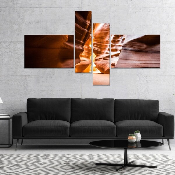 Designart 'Antelope Canyon in Sunshine' Landscape Photo Canvas Art Print