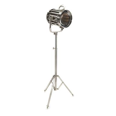 71-Inch Silver Round Cinema Studio Spotlight Floor Tripod Lamp