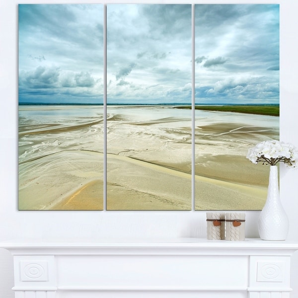 Low Tide in Mont Saint Normandy - Oversized Landscape Wall Art Print