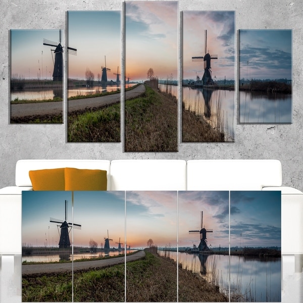 Kinderijk Holland Panorama - Landscape Artwork Canvas