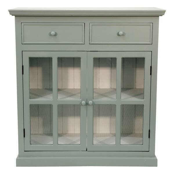 Shop Layla Glass Door Accent Cabinet Free Shipping Today