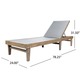 Summerland Outdoor Acacia Wood Mesh Chaise Lounge by Christopher Knight Home - Thumbnail 6