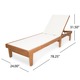 Summerland Outdoor Acacia Wood Mesh Chaise Lounge by Christopher Knight Home - Thumbnail 1